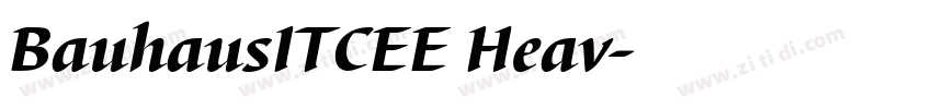 BauhausITCEE Heav字体转换